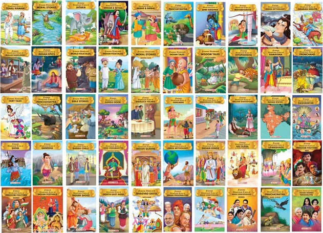 Famous Illustrated Tales (Set of 50 Books)