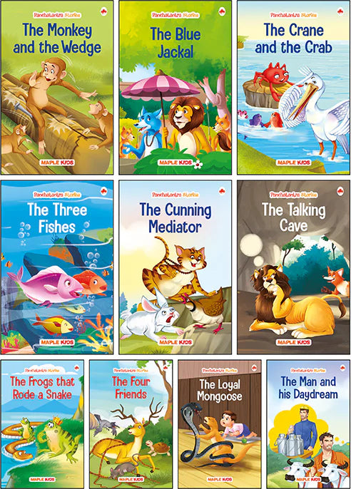 Panchatantra Story Books for Kids (Set of 10 Books)