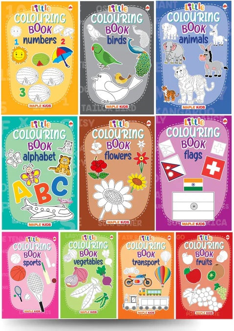 Little Colouring Books Set 1 (10 Books)