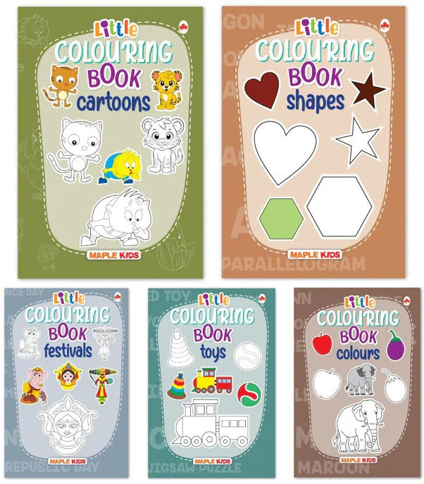 Little Colouring Books for Kids (Set of 5 Books)