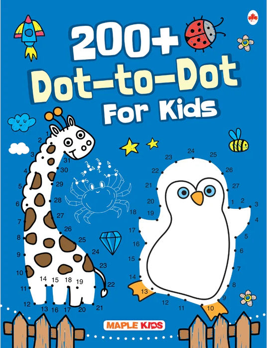 200+ Dot-to-Dot for Kids - Age 3+ BW