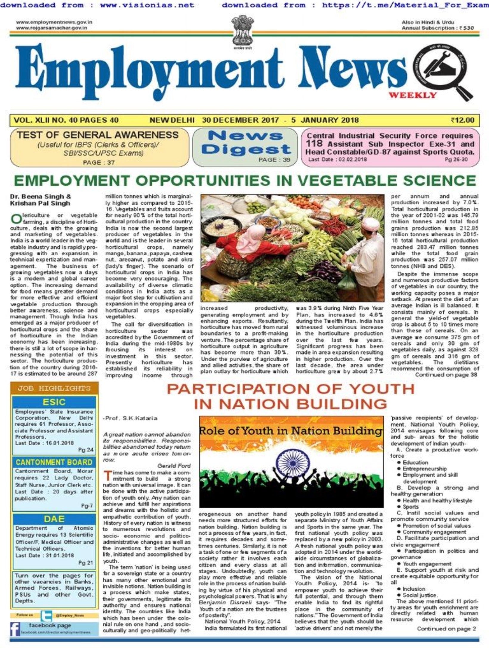 Employment News